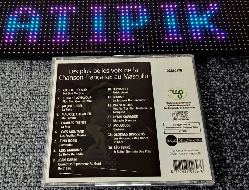 🥇 Cd As Mais Belas Vozes Da Canção Francesa Ao Masculino - Importação 🎶 – photo 2